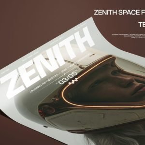 Sci-Fi Astronaut Poster Template
